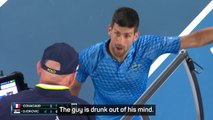 'He's drunk out his mind!' Djokovic blows up at AO umpire