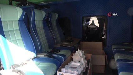 Şehrin ortasındaki helikopter dikkat çekti