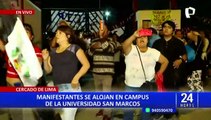 San Marcos: algunos manifestantes abandonaron casa de estudios por posibles desacuerdos