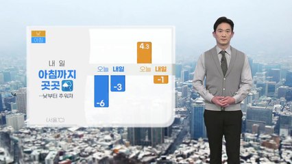 [날씨] 내일 아침까지 곳곳...낮부터 추워져 / YTN