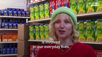 ‘Yucky Shards and Bagemite’: Discarded plastic fills the shelves at this absurd grocery store