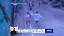 12-anyos na lalaki, sugatan nang masaksak sa gitna ng habulan ng 2 grupo ng kabataan | Saksi