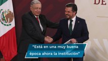 “Una institución fundamental para el Estado mexicano”, dice AMLO en ceremonia por 80 años del IMSS