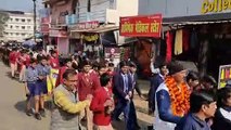 sidhi: Khelo India Youth Games torch trip reached Sidhi, grand welcome