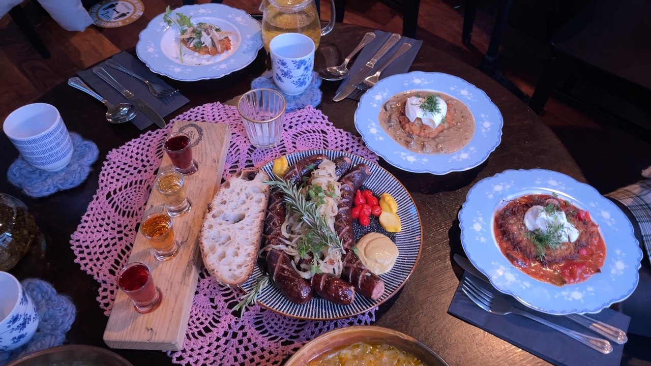 Taste testing Polish potato pancakes and more at an acclaimed Polish restaurant in Manchester City centre