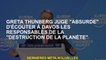 Greta Thunberg juge "absurde" d'écouter Davos ceux qui sont responsables de la "destruction de la pl