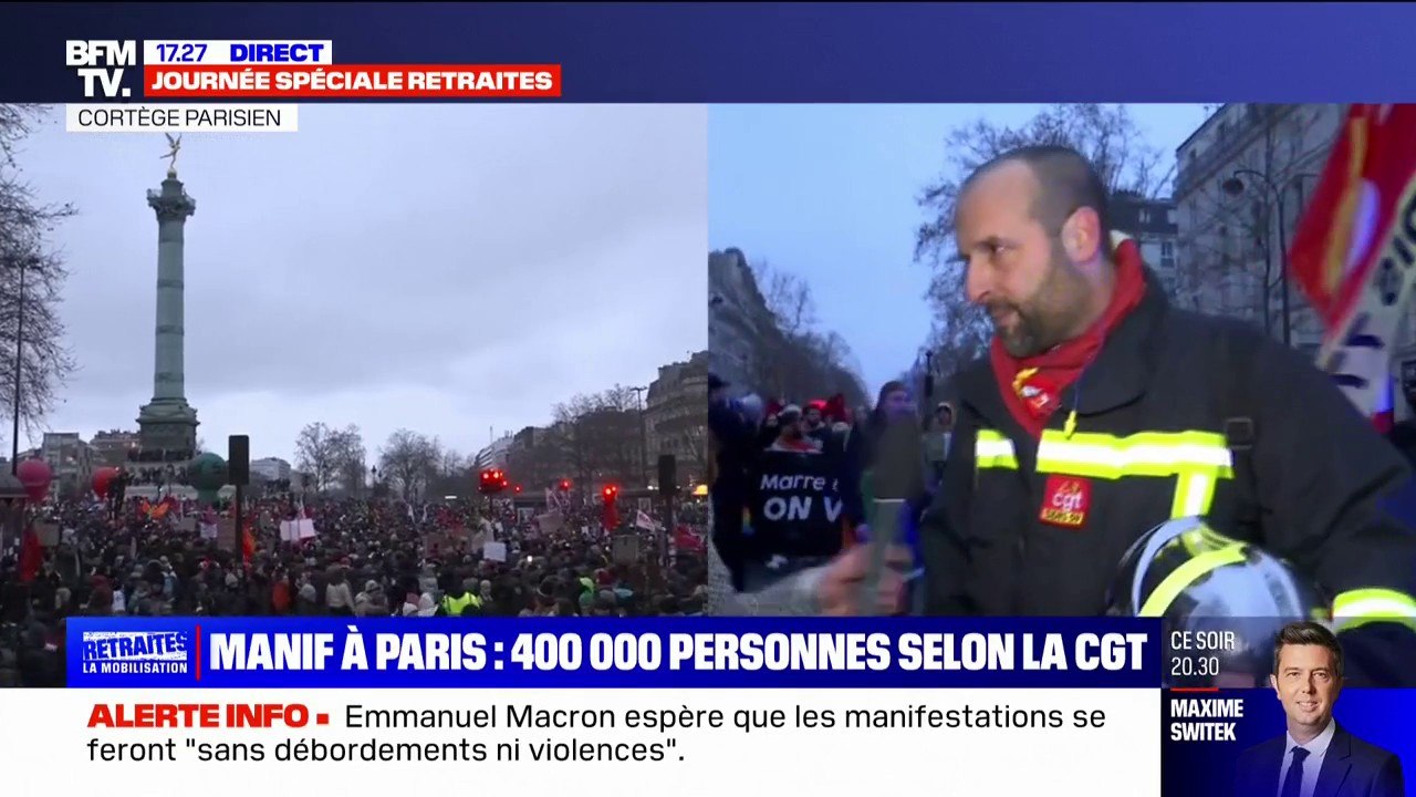 Retraites: "Est-ce que vous voyez un pompier de 59 ans monter au 15e étage?", alerte un professionnel
