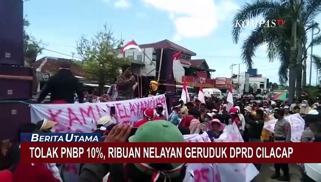 Tolak Peraturan Pemerintah Soal PNBP 10 Persen, Ribuan Nelayan Protes di Kantor DPRD Cilacap