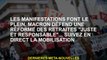 Les démonstrations se remplissent, Macron défend une réforme des pensions 