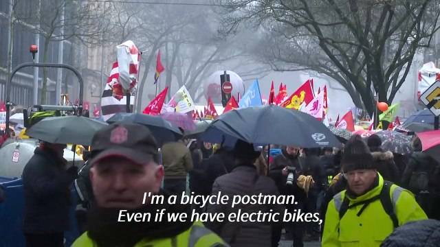 'It cuts my legs off' says postman as French pension reform triggers strikes across the country