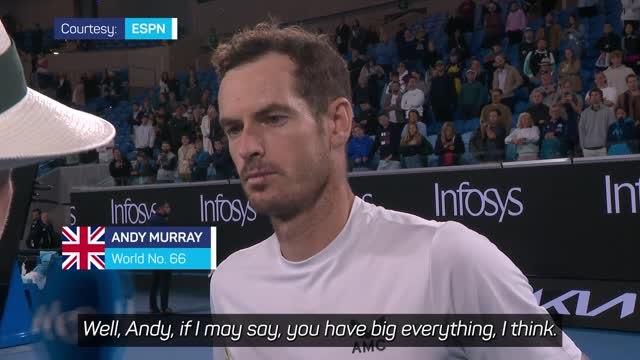 'Not sure my wife agrees!' - Andy Murray's hilarious post match interview
