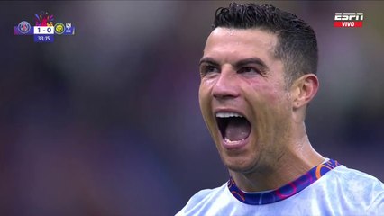 CRISTIANO ANOTÓ SU PRIMER GOL EN ARABIA SAUDITA