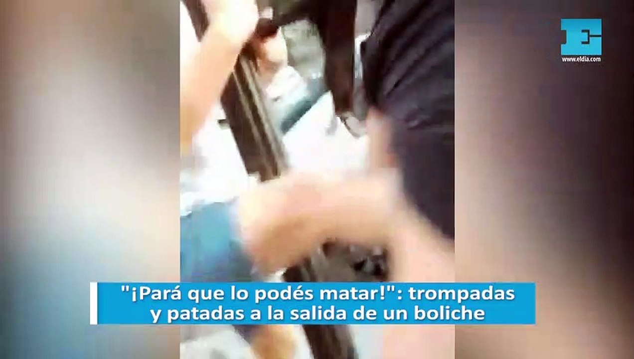 "¡Pará que lo podés matar!": trompadas y patada...