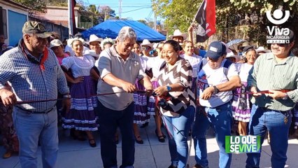 Familias estrenan calles para el pueblo en San Juan del Sur