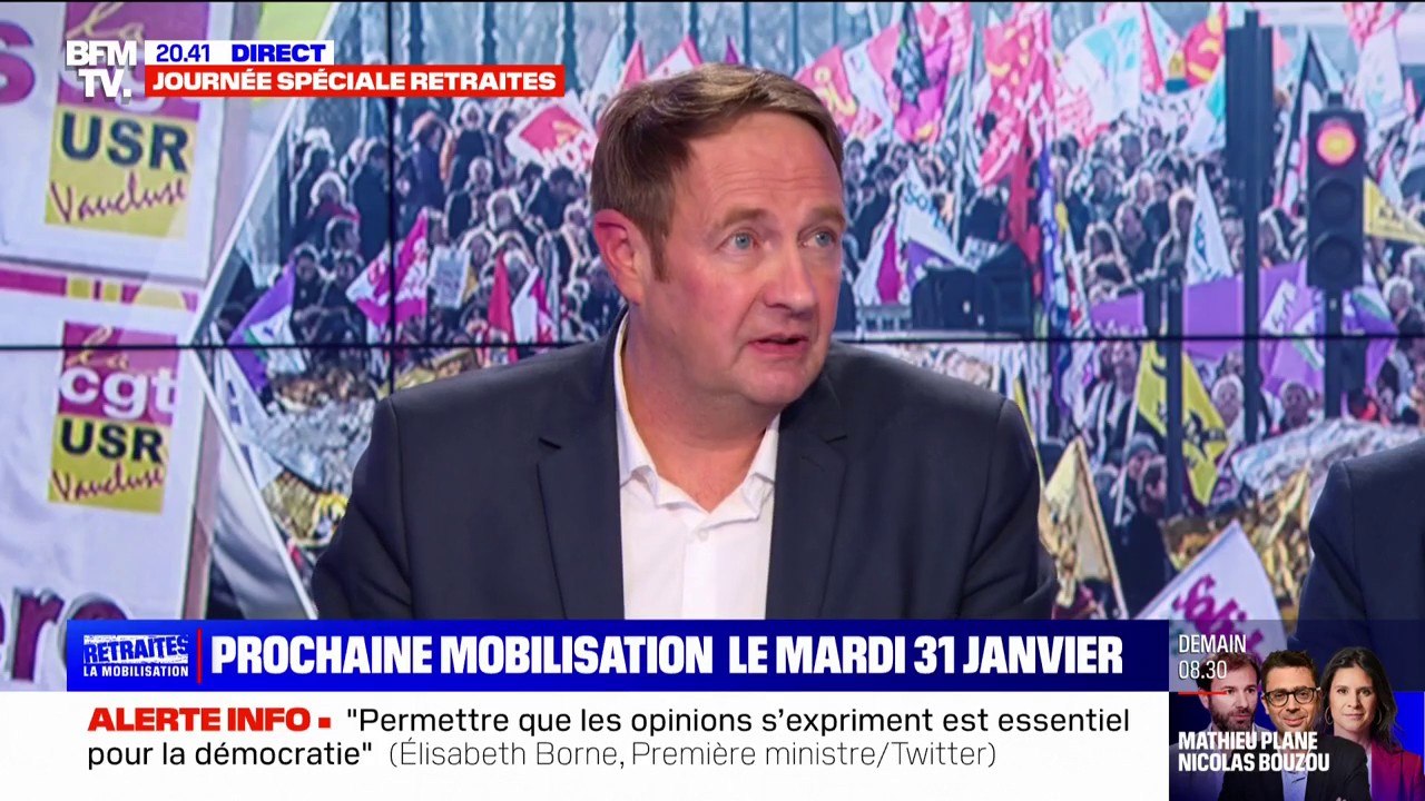 Retraites: "Vous ne pouvez pas dire que le système est en faillite", affirme le secrétaire général de l'UNSA