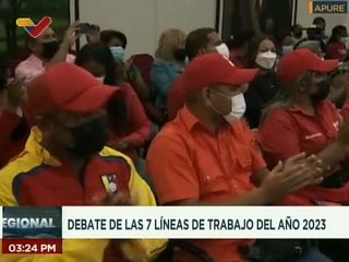 Enlace estadal del PSUV debate líneas de trabajo del año 2023 con el pueblo de Apure