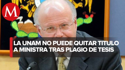 "Autoridades universitarias no puede retirar título a Esquivel", dice ex rector de la UNAM