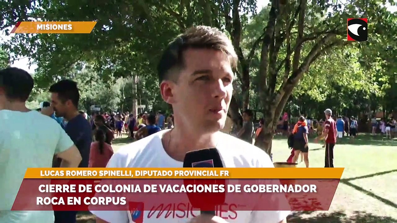 Cierre de colonia de vacaciones de Gobernador Roca en Corpus