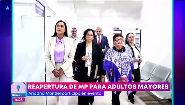 Ariadna Montiel participa en la reapertura de agencia del MP especializada en adultos mayores