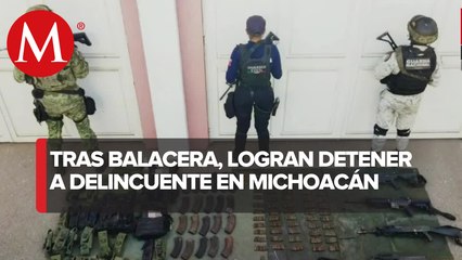 Enfrentamiento entre policías y civiles armados deja una persona detenida en Michoacán