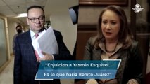 Senador Germán Martínez solicita juicio político contra la ministra Yasmín Esquivel