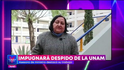 Yasmín Esquivel: Asesora de tesis impugnará su despido de la UNAM