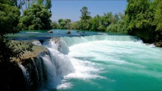 Forest Waterfall Nature Sounds - Relaxing Natural Water Flowing Sound - Calm Sleeping and Meditation
