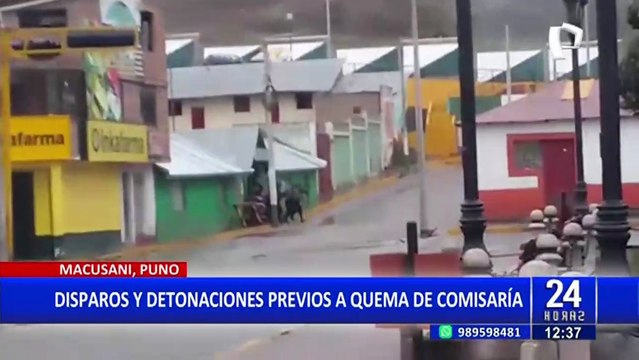 Puno: Vándalos queman comisaría de Macusani y sede de Poder Judicial