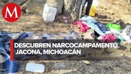 Autoridades de Michoacán destruyeron un campamento delictivo