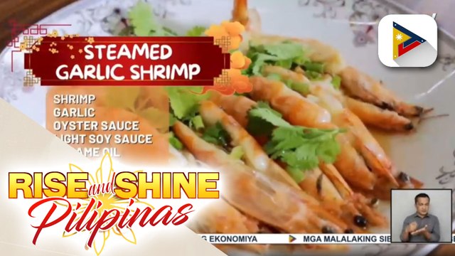 SARAP PINOY | Steamed garlic shrimp