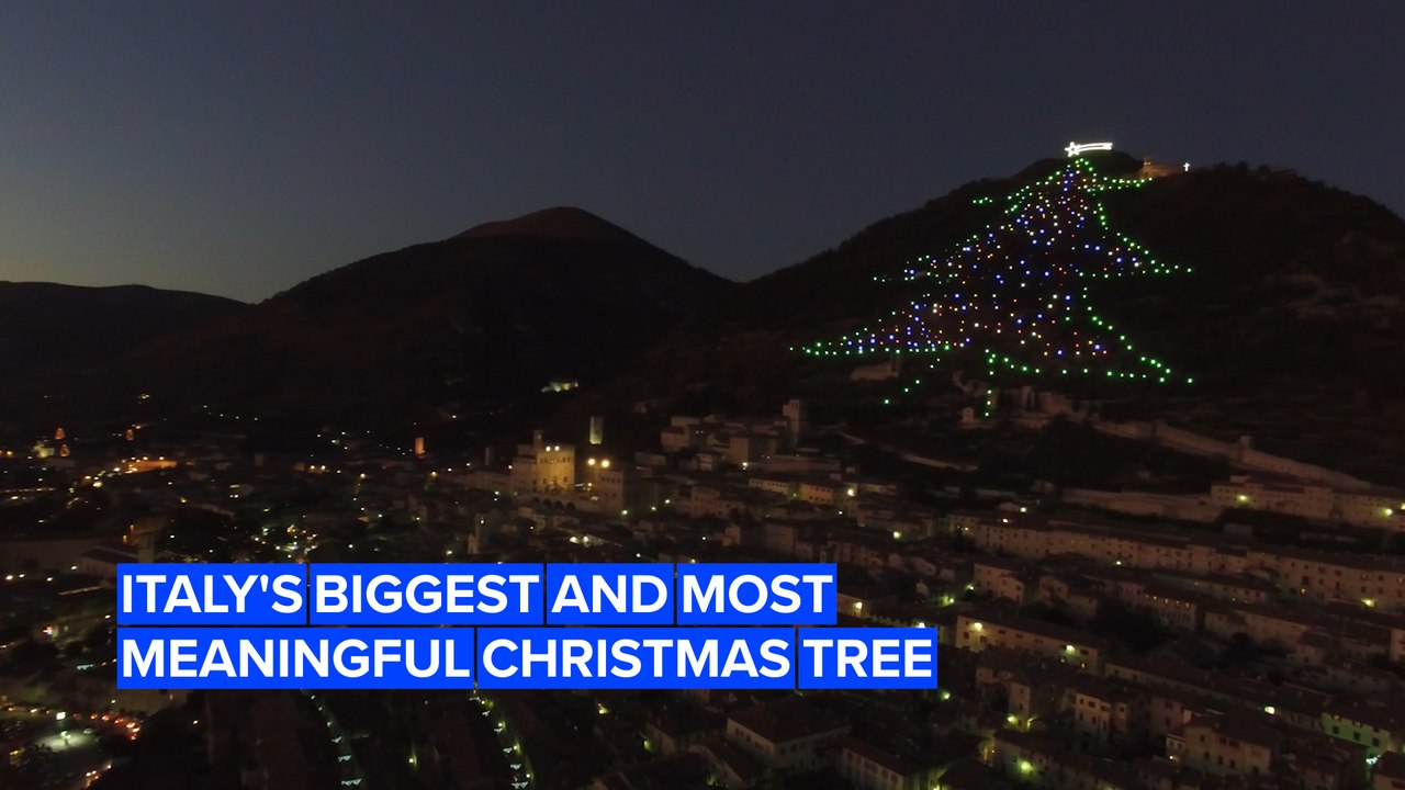 The Christmas tree that's helping heal hearts in Italy video Dailymotion