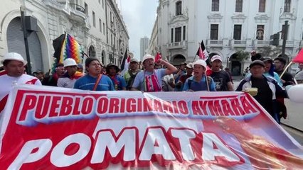 Peru'daki hükümet karşıtı gösteriler devam ediyor