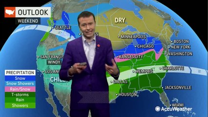 Wintry weather on the way for some, gusty storms for others