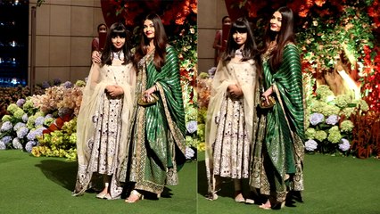 Anant Radhika Engagement: Aishwarya Rai Daughter Aaradhya के साथ Anarkali Suit पहन सादगी से जीता दिल
