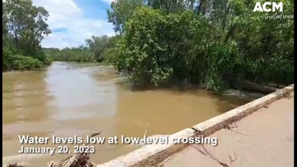 Low water levels at low-level crossing | Katherine Times | January 20 2023