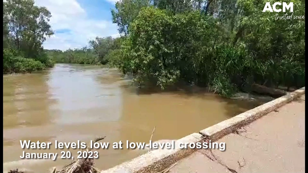 Low water levels at low-level crossing | Katherine Times | January 20 2023