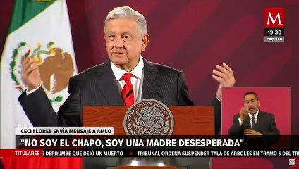 Ceci Flores pide ayuda a AMLO: "No soy 'El Chapo', soy una madre desesperada"