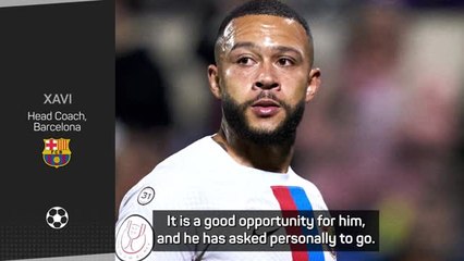 Depay's decision to leave Barcelona - Xavi