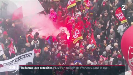 Résumé de la journée de mobilisation du 19 janvier contre les retraites avec plus d'un million de personnes dans les rues
