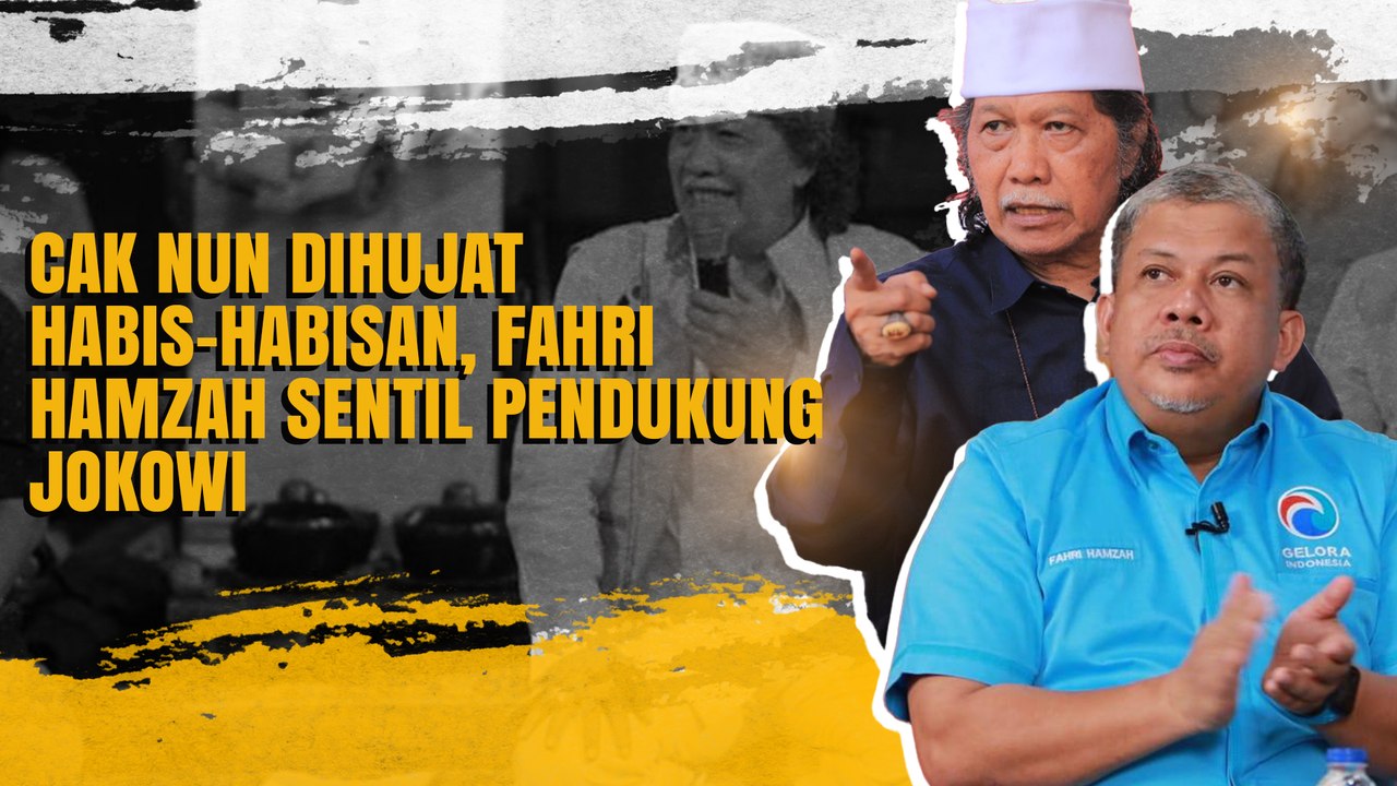 Cak Nun Dihujat Habis-habisan, Fahri Hamzah Sentil Pendukung Jokowi