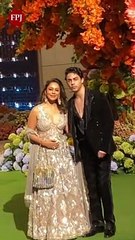 Shah Rukh Khan refrains from posing for paps at Anant Ambani-Radhika Merchant's engagement; Gauri Khan, Aryan Khan shine