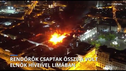 Rendőrök csaptak össze a volt elnök híveivel Limában