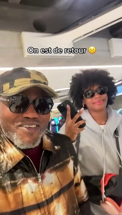 Aliya, Didistone Olomidé et son oncle à l’aéroport de Paris