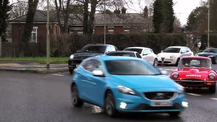 Tuner- Custom - WEIRD Cars Leaving on a Slippery Roundabout-