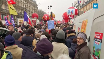 Fransa'da emeklilik reformu karşıtı eylemlere 1 milyondan fazla insan katıldı