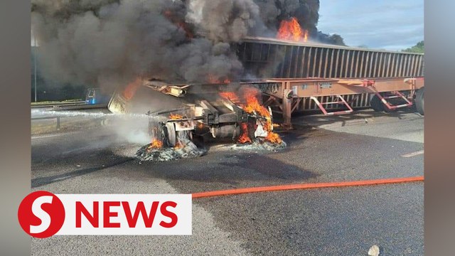 Lorry driver and wife killed in fiery crash on NSE