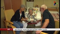 Maria Branyas la dona més gran de lEstat celebra 114 anys