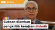 Ahli Parlimen PKR sindir pihak cuba diamkan pengkritik kerajaan