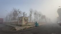 KAHRAMANMARAŞ - Yoğun sis görüş mesafesini 10 metreye kadar düşürdü