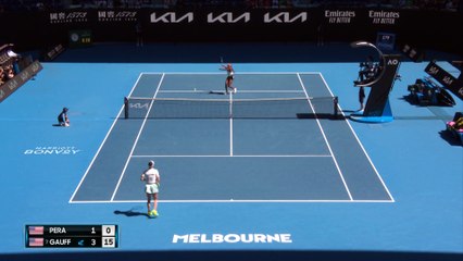 Gauff a laissé Pera sans réponse : les temps forts de son 3e tour